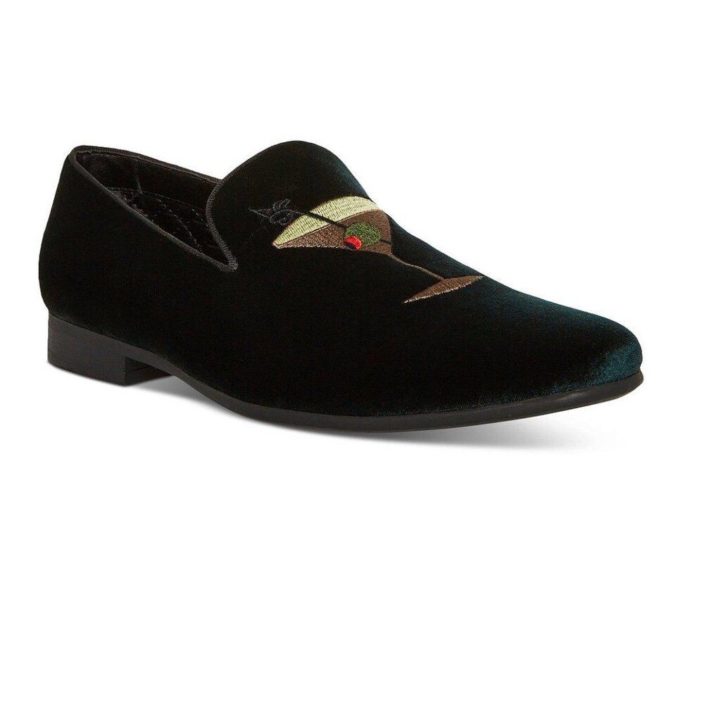 Steve Madden Men’s Slip-On Shoes 11.5 Mint Velvet Emerald Green Dress Casual